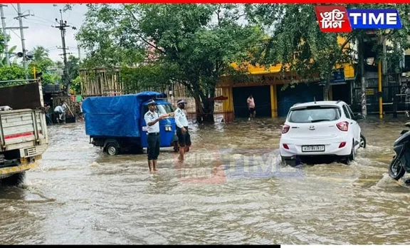 Guwahati Traffic Police Advises Public to Avoid Key Roads Amid Heavy Rainfall